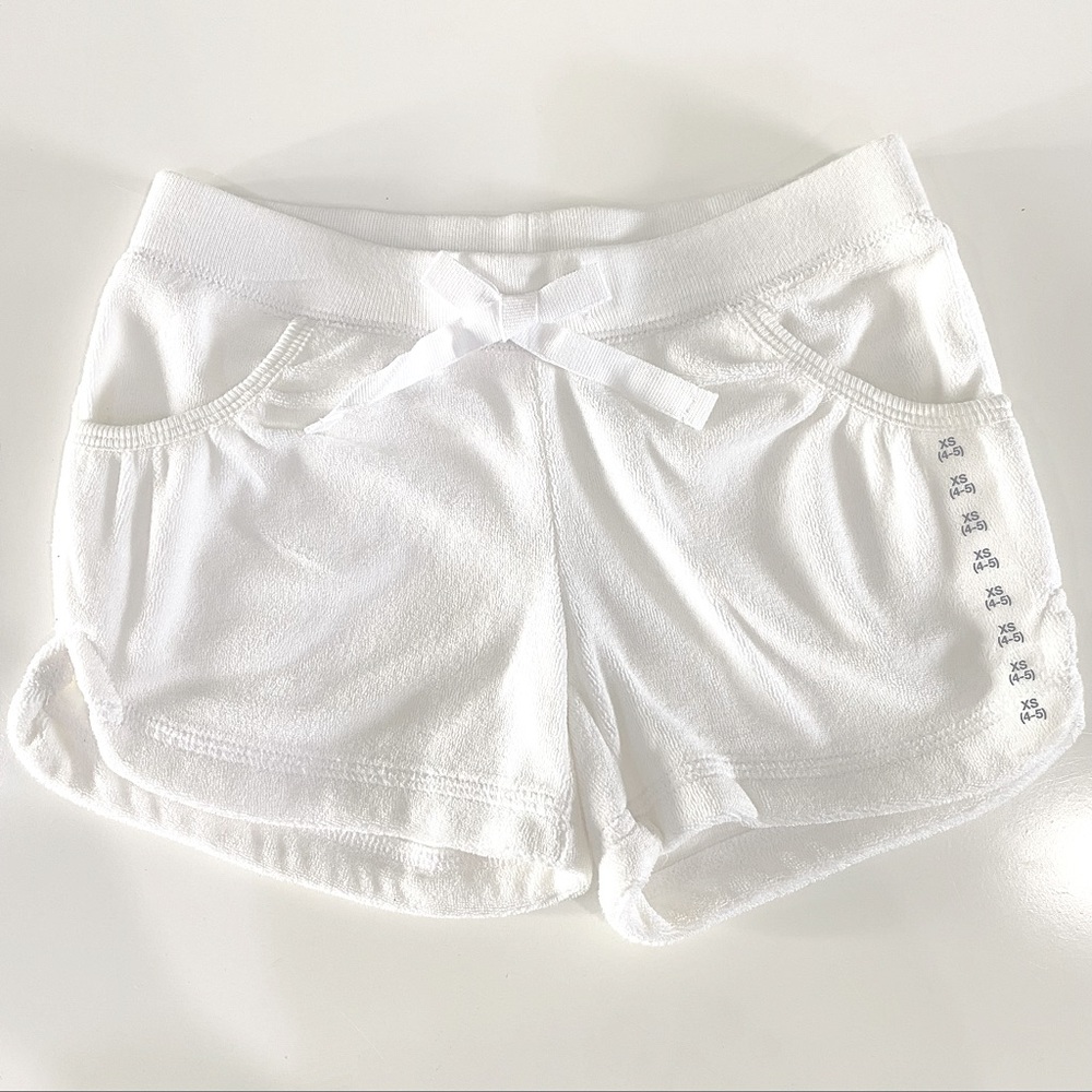 NWT Gap Girls Size 4-5 White Terry Shorts Summer New